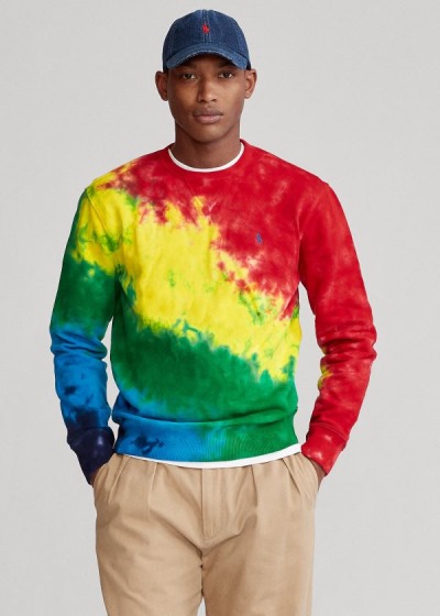 Sudaderas Polo Ralph Lauren Hombre Multicolor - Tie-Dye Terry - XPGWV2045